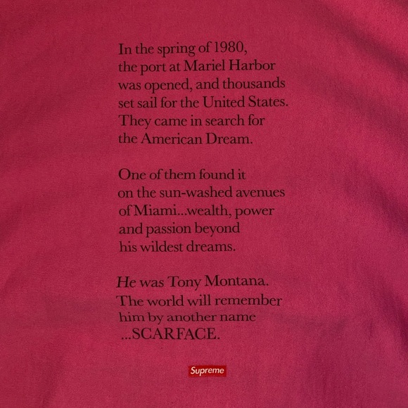 FW17 Supreme x Scarface Friend Hoodie - Picture 3 of 6